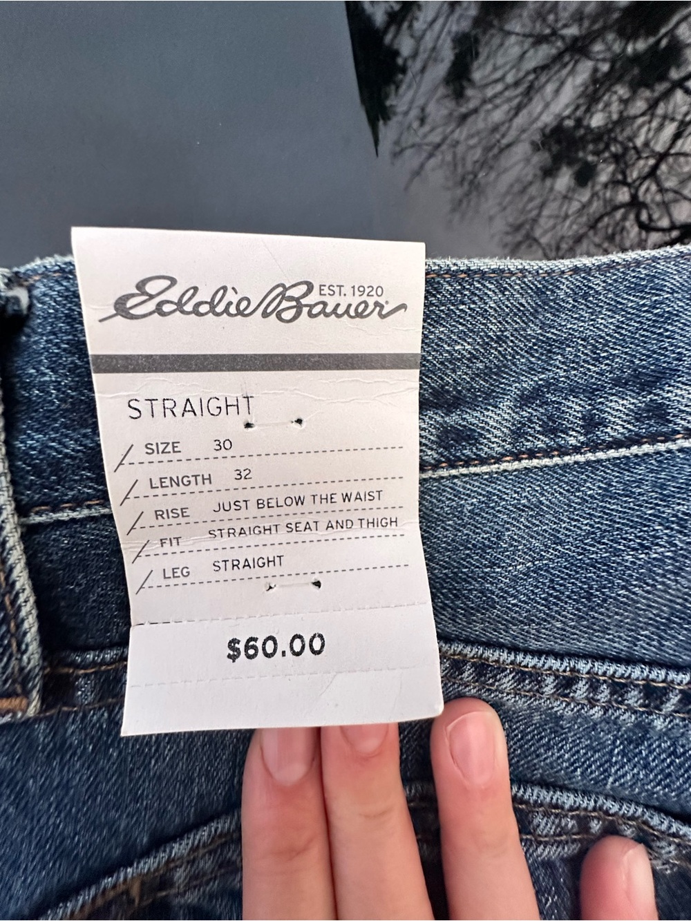 Eddie Bauer Women's Straight Leg Jeans in Mid Blue Denim